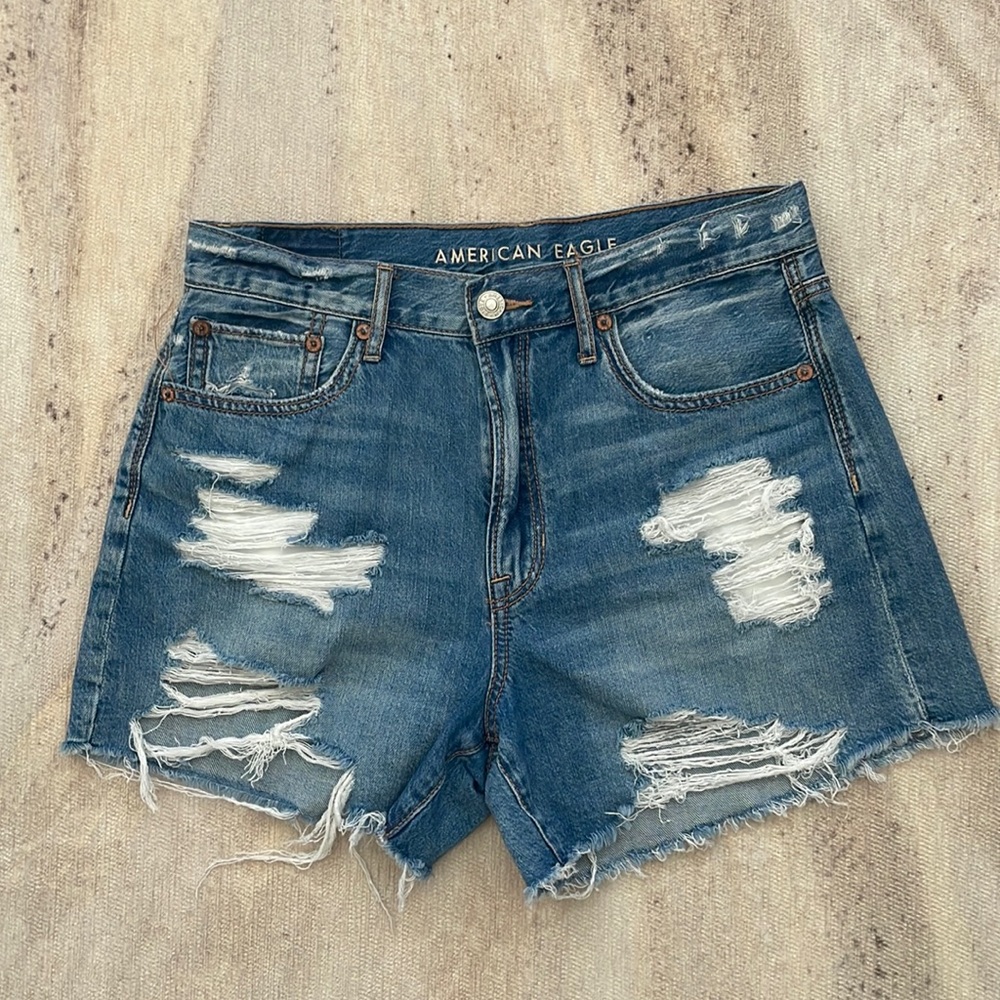 Distressed Jean Shorts